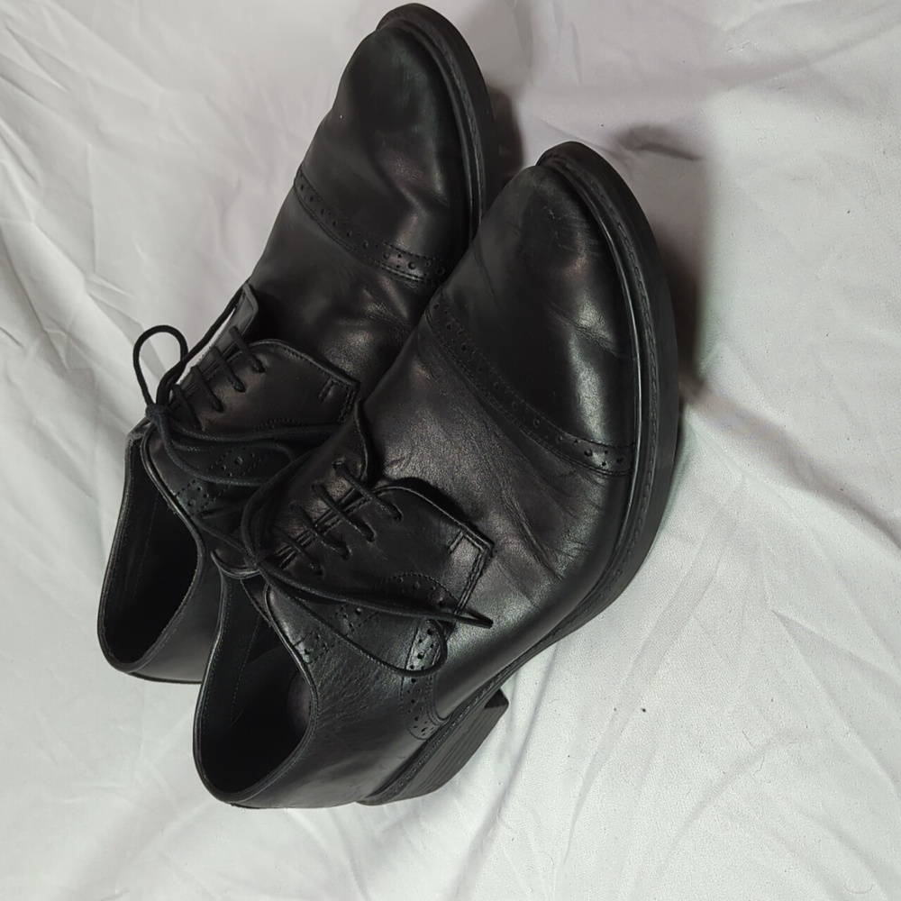 Sz 13M Stafford Leather Dress Shoes with Memory Foam - Picture 7 of 8